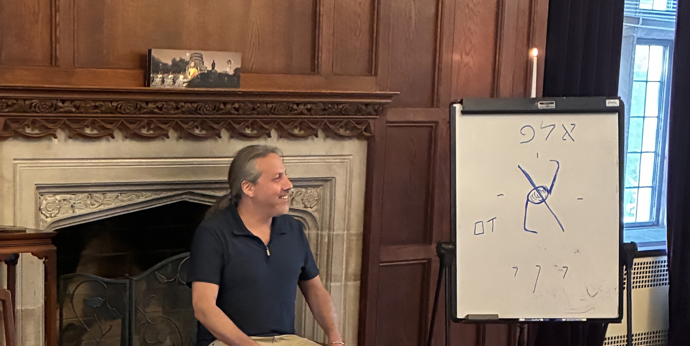 Oriya Pollak lecturing at Berry College Interfaith Center, April 2026